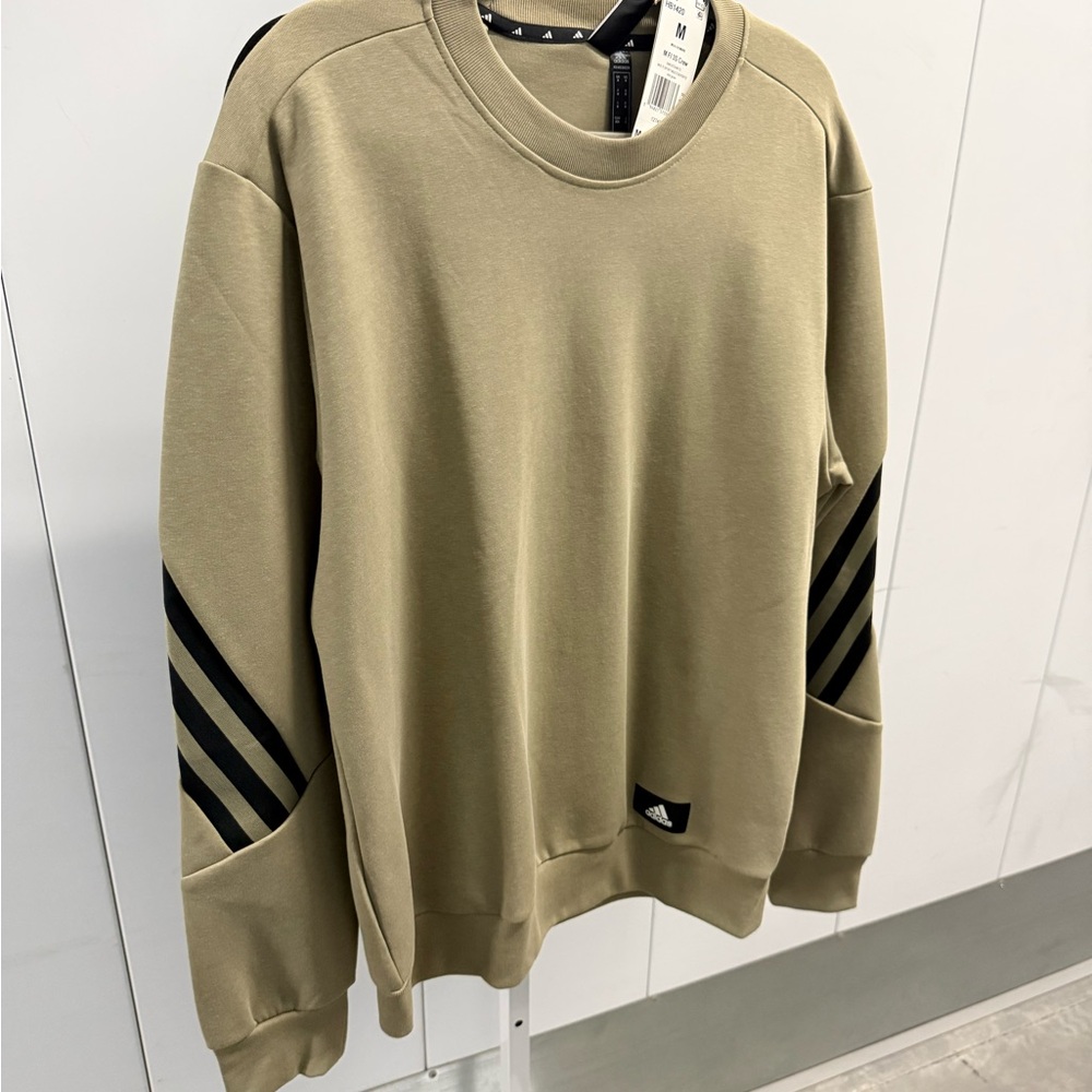 Adidas Men's Olive Crewneck Sweater